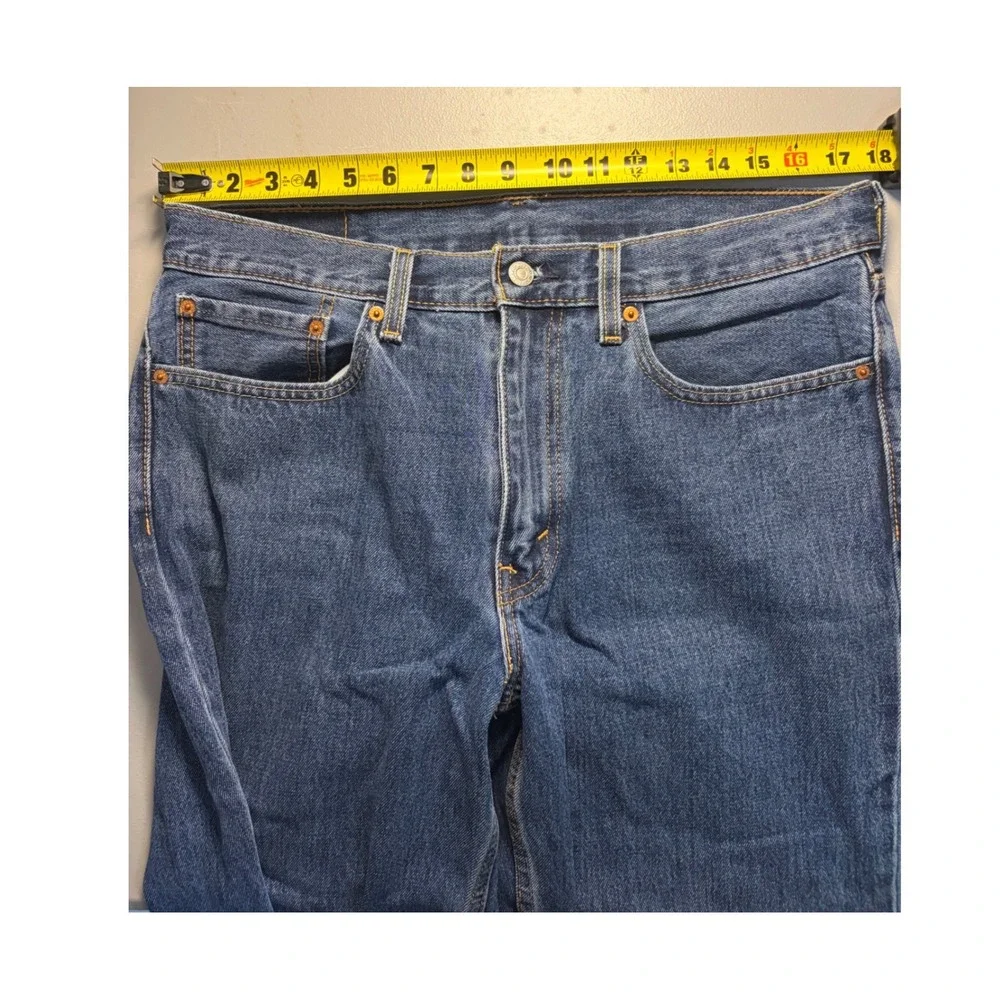Levi's 550 Relaxed Fit Jeans Mens 36x30 Blue Denim Tapered Made in Mexico